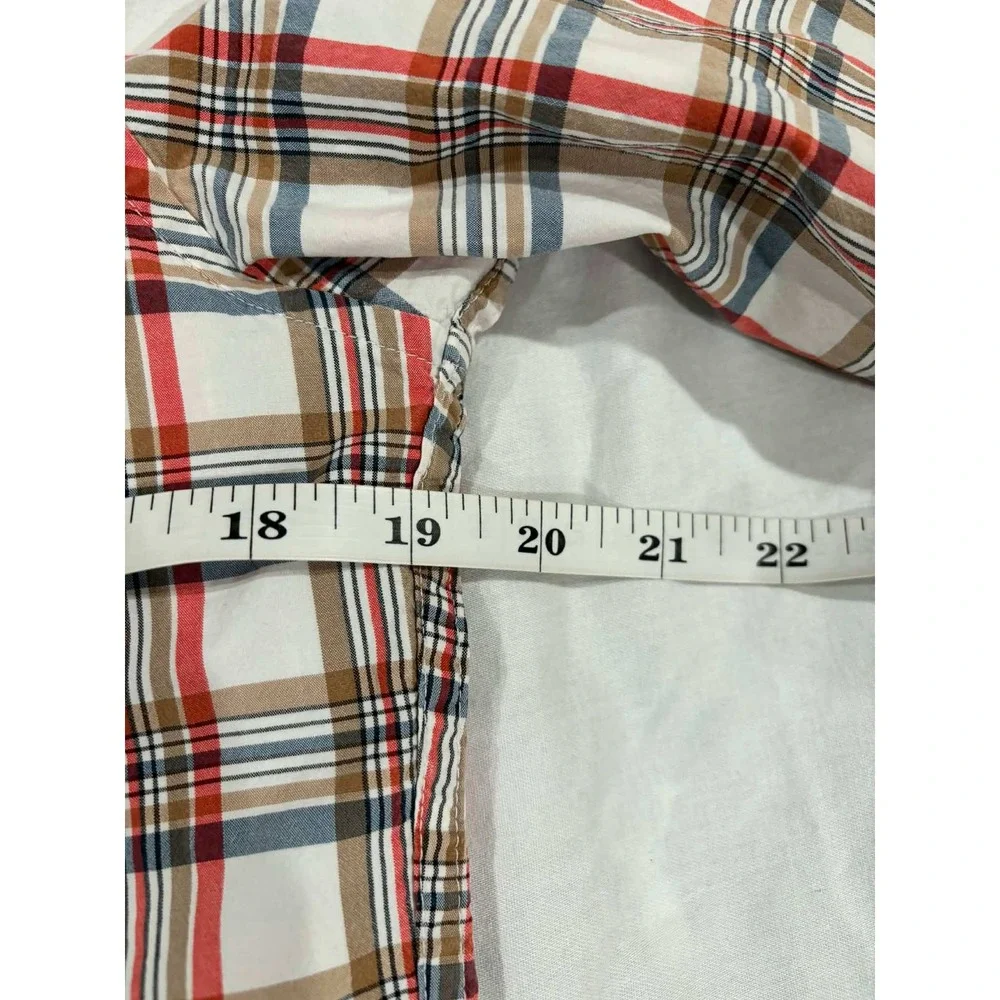J Crew Classic Plaid Button Down Shirt‎ Stretch Secret Wash Men Size S
